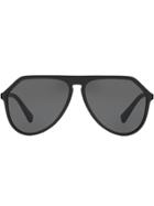 Dolce & Gabbana Eyewear Oversized Aviators - Black