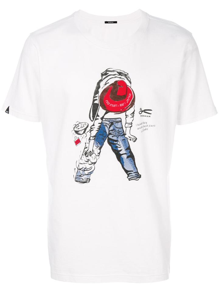 Denham Graphic Print T-shirt - White