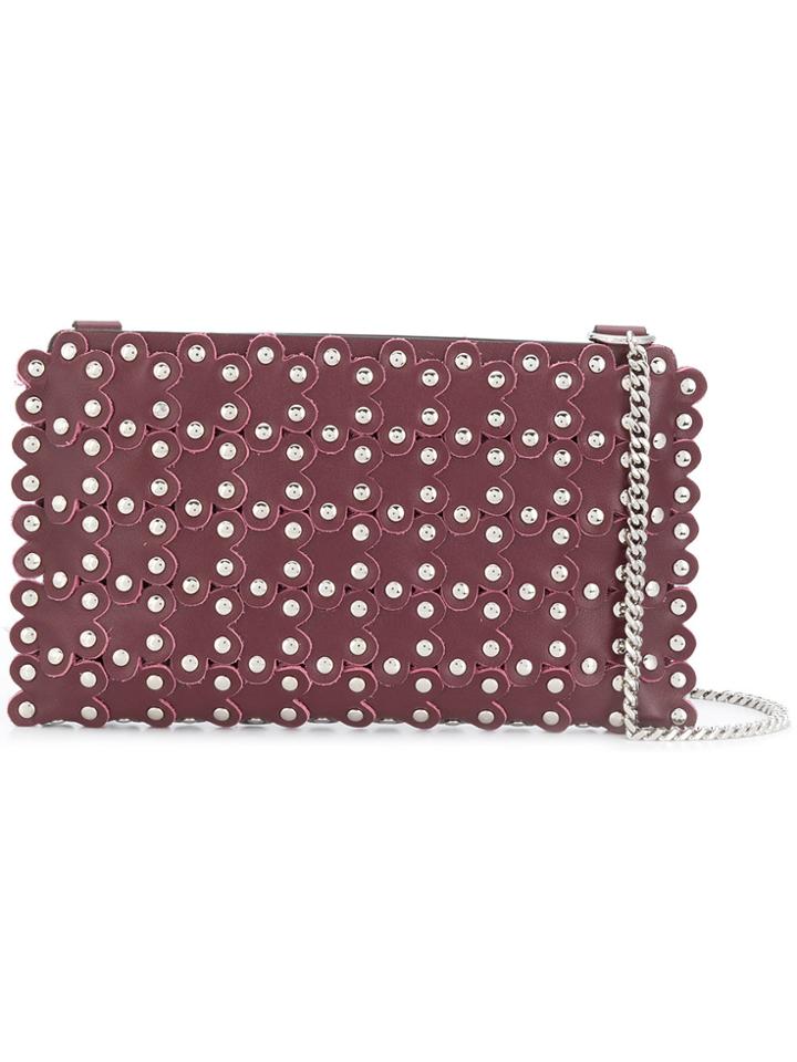 Red Valentino Flower Puzzle Crossbody Bag - Pink & Purple