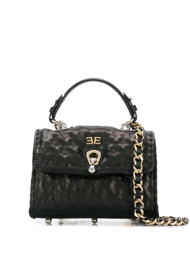 Ermanno Scervino Logo Plaque Tote Bag - Black