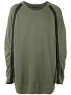Ann Demeulemeester Zipped Sleeve Sweatshirt, Men's, Size: Medium, Green, Cotton