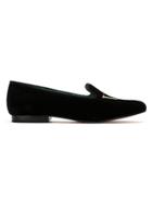 Blue Bird Shoes Vogue Velvet Loafers - Black