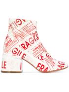 Mm6 Maison Margiela Fragile Tape Boots - White