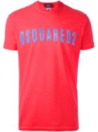 Dsquared2 Vintage Effect Logo T-shirt, Men's, Size: Xxxl, Yellow/orange, Cotton