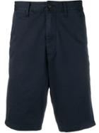 Emporio Armani Mid Rise Knee Length Shorts - Blue