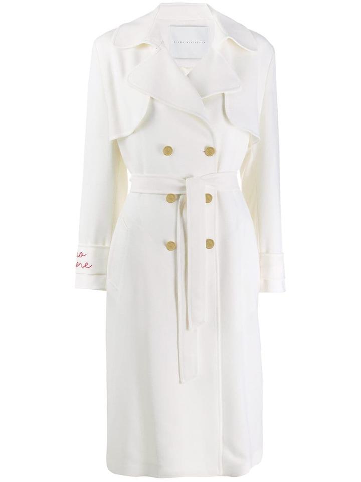 Giada Benincasa Double Breasted Trench Coat - White