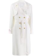 Giada Benincasa Double Breasted Trench Coat - White