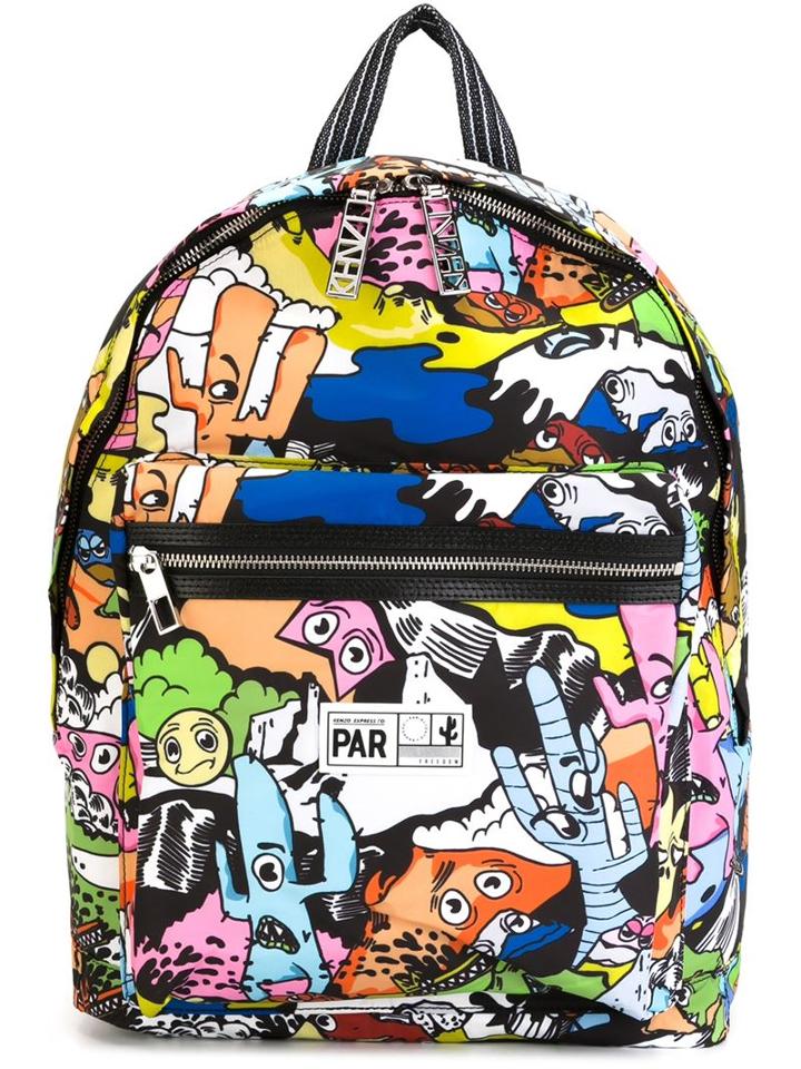 Kenzo Cartoon Backpack, Nylon