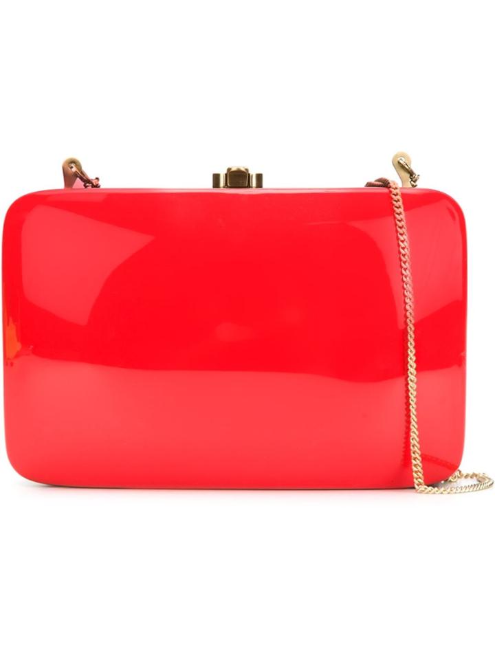 Rocio Flip Lock Clutch - Red