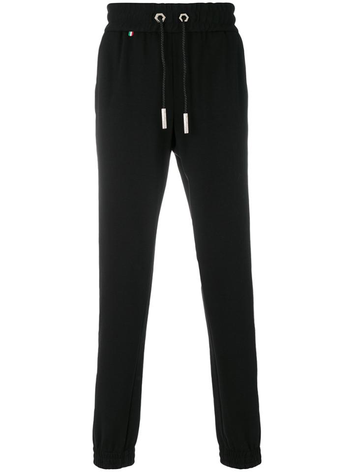 Philipp Plein Stripe Detail Track Pants - Black