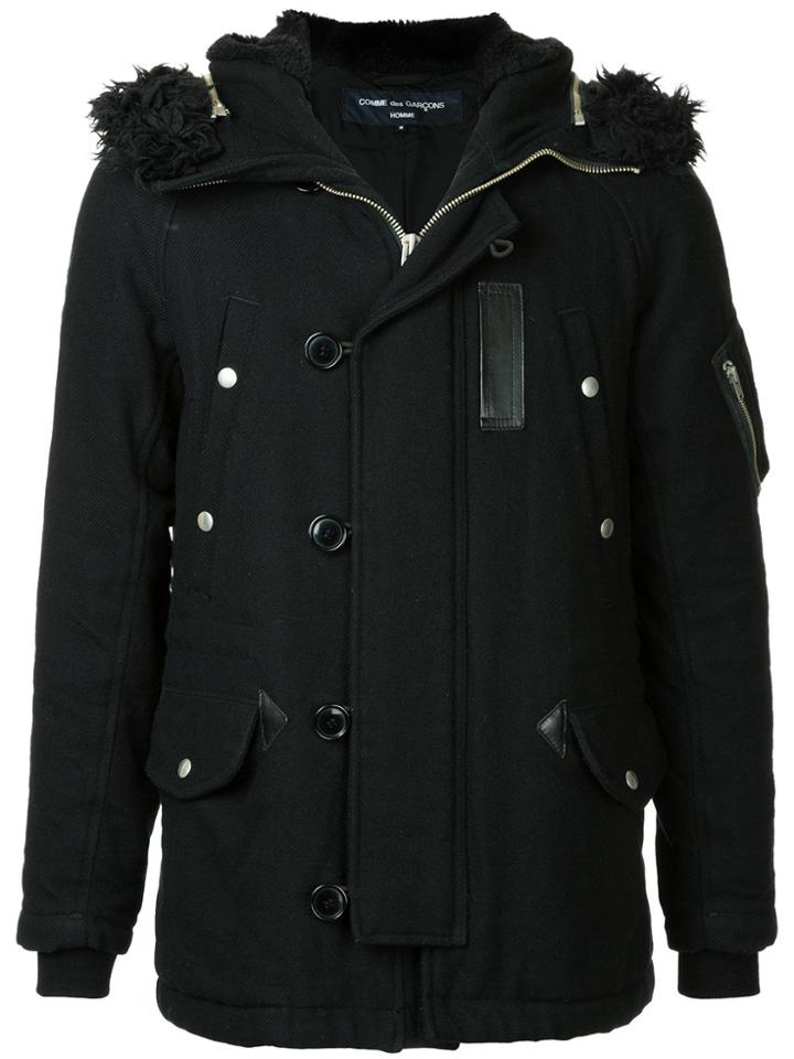 Comme Des Garçons Vintage Detachable Hood Zipped Jacket - Black