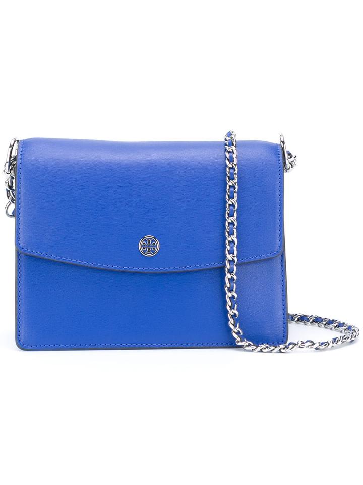 Tory Burch - Chain Strap Crossbody Bag - Women - Leather - One Size, Women's, Blue, Leather