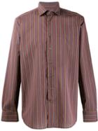 Etro Striped Button Shirt - Brown
