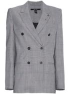 Ksubi Antidote Double Breasted Check Blazer - Grey