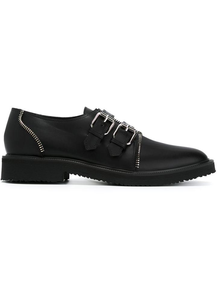 Giuseppe Zanotti Design Zip Trim Monk Shoes