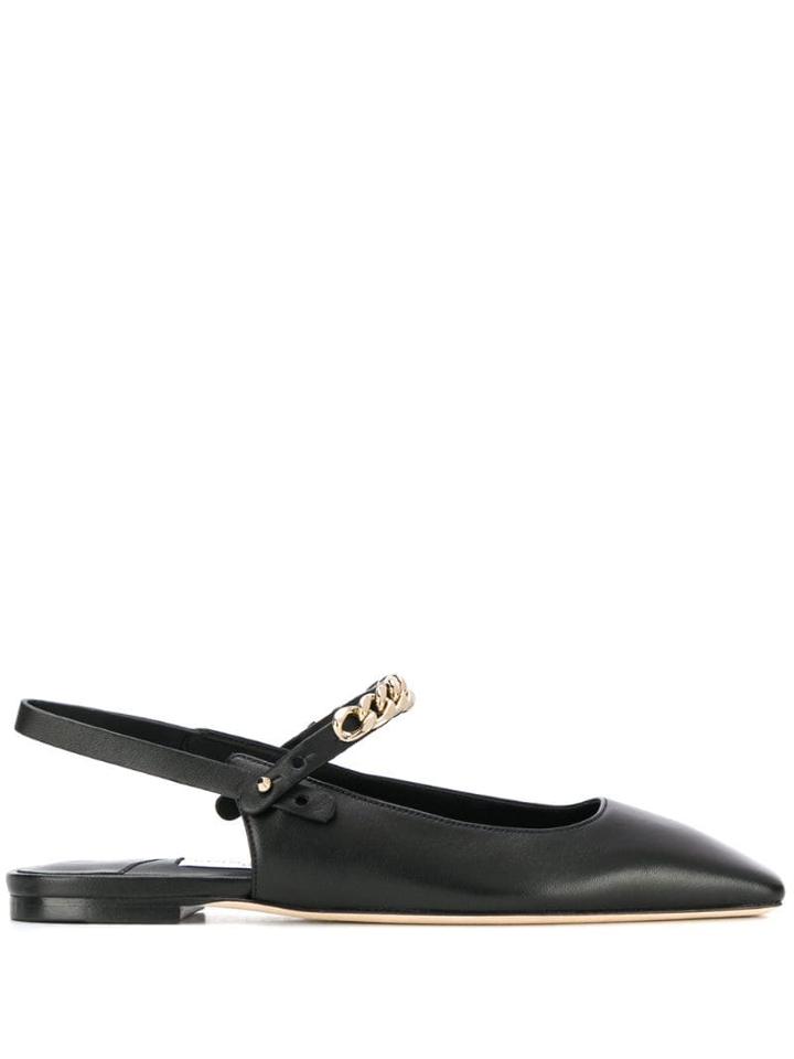 Jimmy Choo Mahdis Ballerina Flats - Black