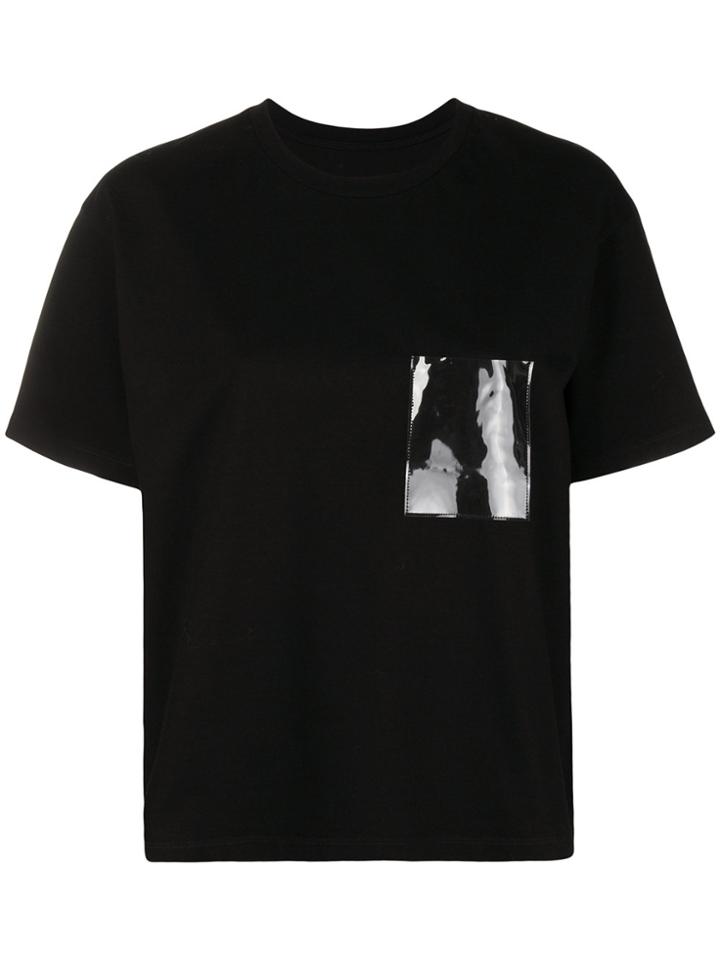 Mm6 Maison Margiela Plastic Pocket Detail T-shirt - Black
