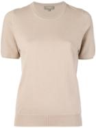 N.peal Round Neck Knitted T-shirt - Neutrals