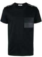 Valentino - Bondage Detailed T-shirt - Men - Cotton/leather - Xl, Black, Cotton/leather