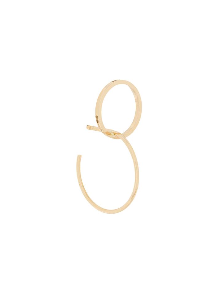 Delfina Delettrez Interlocked Hoop Earrings - Metallic