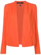 Marc Cain Fitted Collarless Blazer - Yellow & Orange
