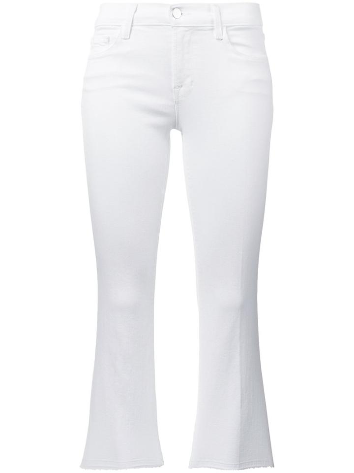 J Brand - Cropped Jeans - Women - Cotton/polyester/spandex/elastane - 30, White, Cotton/polyester/spandex/elastane