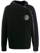 Fendi Off-centre Zip Fastening Jumper - Blue
