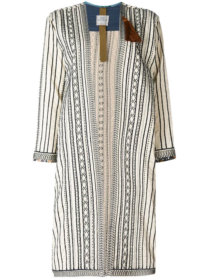 Forte Forte Stitched Open Front Jacket - Nude & Neutrals