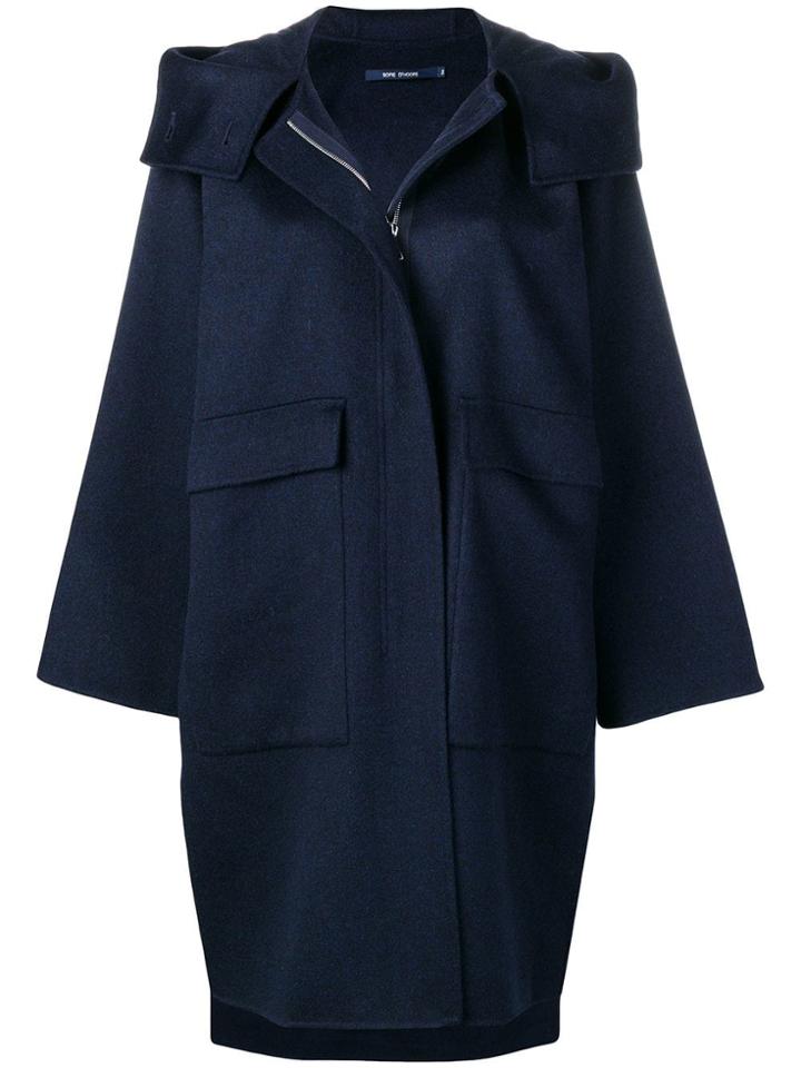 Sofie D'hoore Candia Hooded Coat - Blue