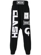 Ktz - Clash Embroidered Track Pants - Unisex - Cotton - S, Black, Cotton