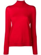 Fay Classic Turtle Neck Sweater - Red