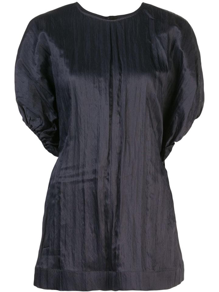 Jil Sander Creased Detail Dress - Black