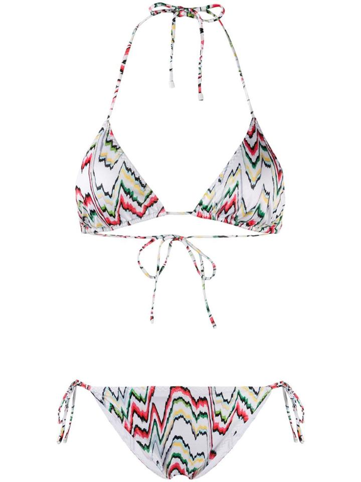 Missoni Mare Zig-zag Print Bikini Set - White