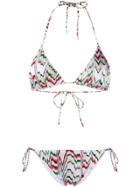 Missoni Mare Zig-zag Print Bikini Set - White