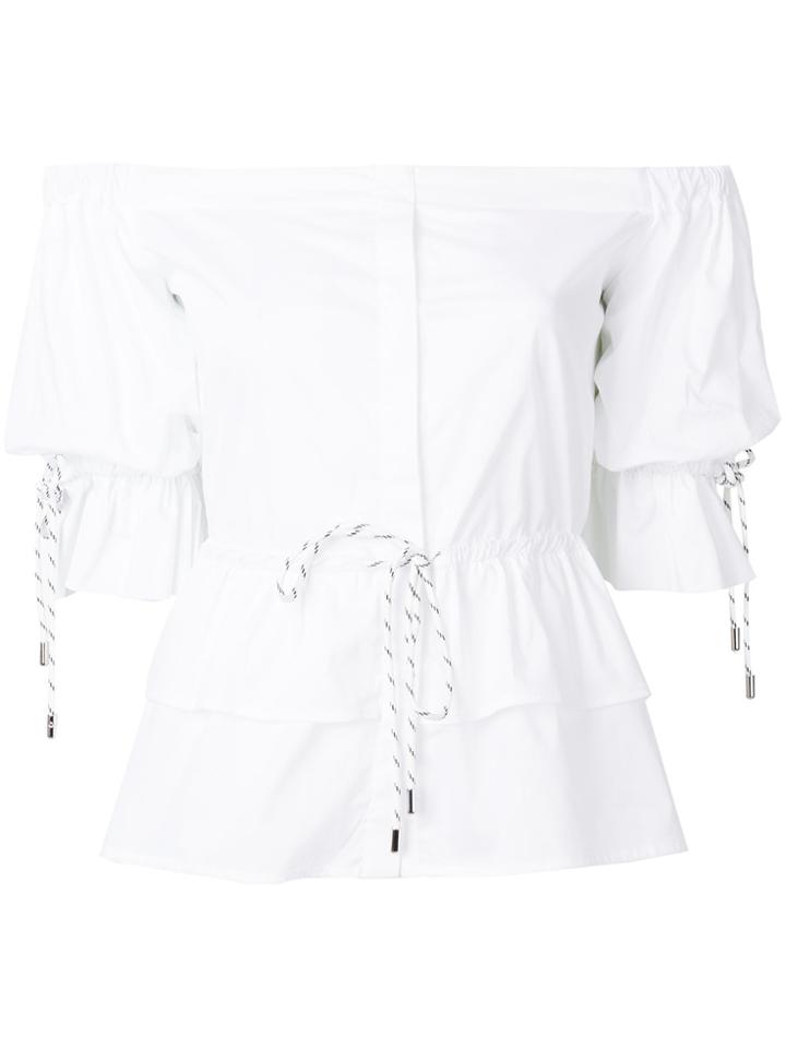 Christian Pellizzari Strapless Shirt - White