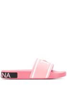 Dolce & Gabbana Logo Slides - Pink