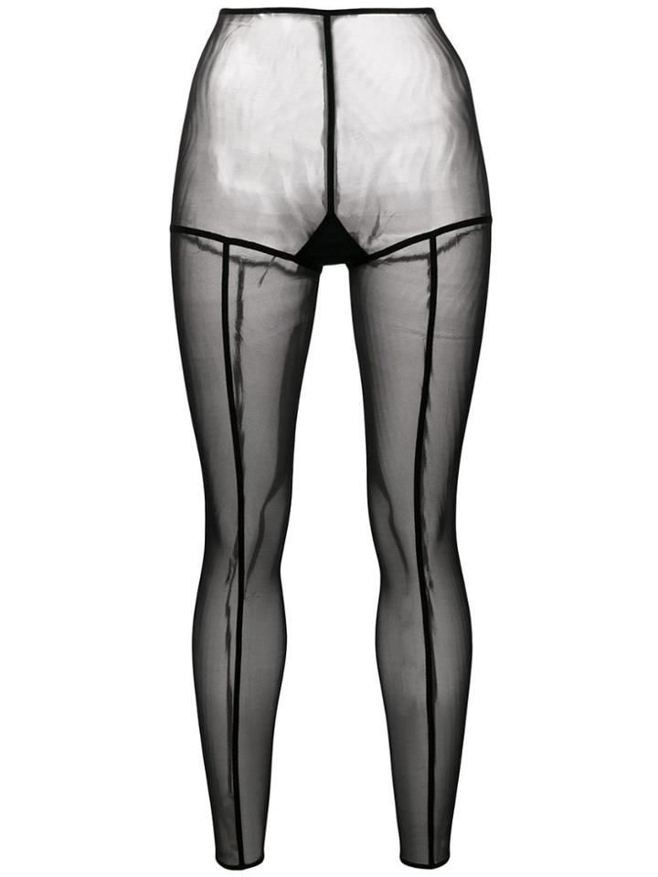 Ann Demeulemeester Sheer Leggings - Black