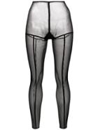 Ann Demeulemeester Sheer Leggings - Black
