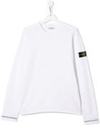 Stone Island Junior Logo Top - White