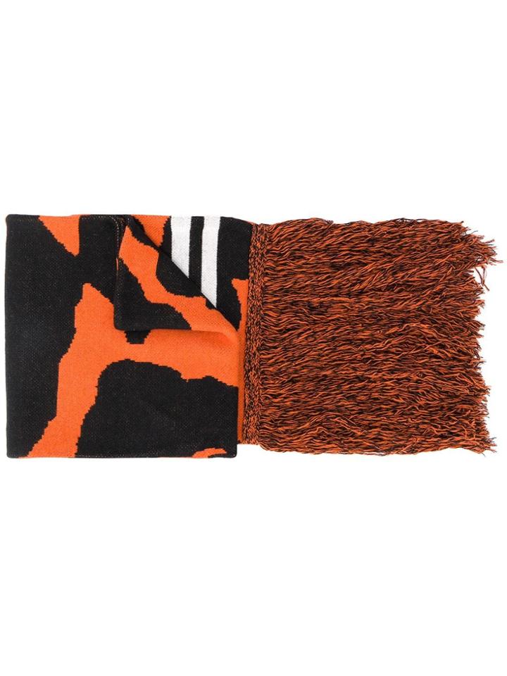 Marcelo Burlon County Of Milan Cross Camouflage Scarf - Orange