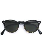 Oliver Peoples 'gregory Peck' Sunglasses, Adult Unisex, Black, Acetate