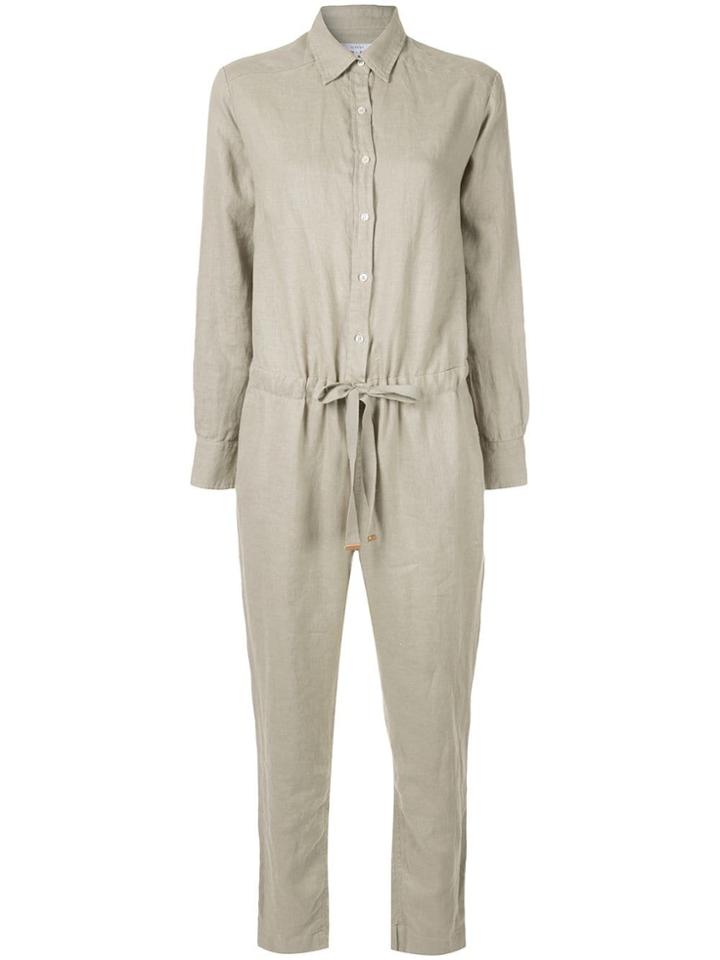 Venroy Shirt Jumpsuit - Grey