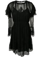 Iro Western Ruffle Dress - Black