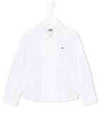 Karl Lagerfeld Kids - Pleated Placket Shirt - Kids - Cotton - 12 Yrs, White