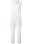 Brunello Cucinelli Wrap Jumpsuit, Women's, Size: Medium, White, Silk/acetate
