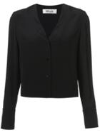 Dvf Diane Von Furstenberg Cuffed Shirt - Black