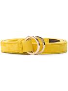 Talbot Runhof Thin Belt - Yellow & Orange