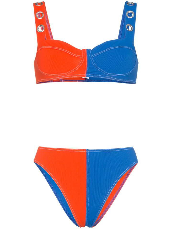 Ack Ana Due High-leg Bikini - Blue