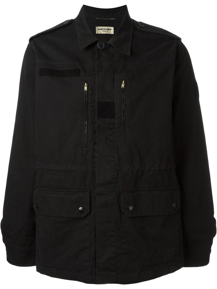 Saint Laurent Classic Military Jacket - Black