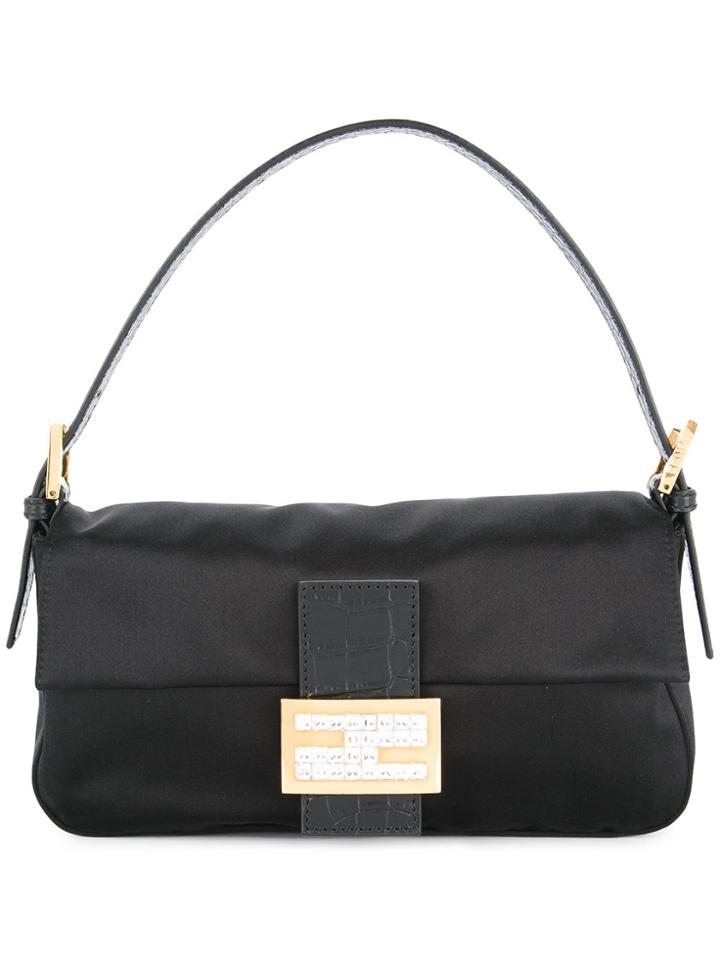 Fendi Vintage Mamma Bucket Tote Bag - Black